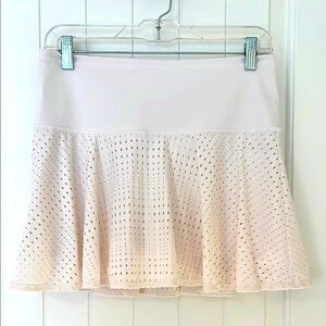 Athleta,Sz S, A-game skort 14”, white, stretch, sport, tennis, pickleball, golf